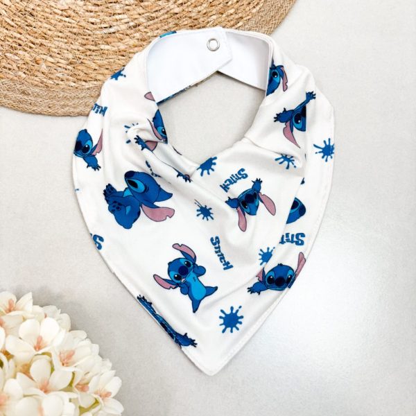 Bandana Impermeável para Bebê - Stitch