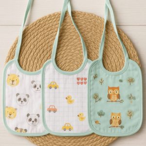 Babador Impermeável com 3 Unidades – Bebê