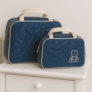 Kit Bolsa Maternidade Marinho- 2 Peças