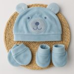 Kit Maternidade Bebê Ursinho Plush - Azul