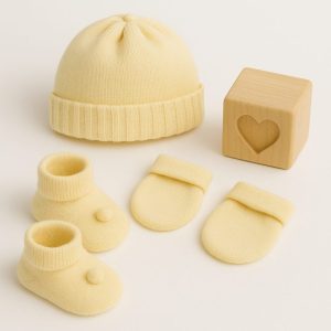 Kit Maternidade Bebê Tricot Pimpolho - Amarelinho