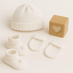 Kit Maternidade Bebê Tricot Pimpolho - Branco
