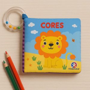 Livro de Atividades Educativo com Chocalho - Cores