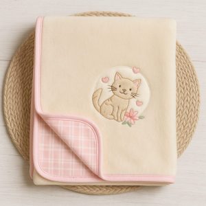 Manta De Soft - Gatinha Rosa