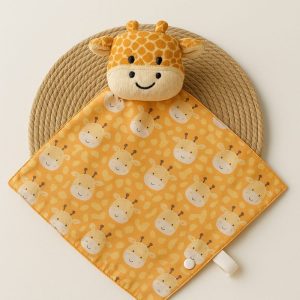 Naninha de Bebê com Prendedor de Chupeta - Girafinha