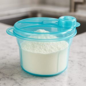 Pote para Leite em Pó Azul - Buba