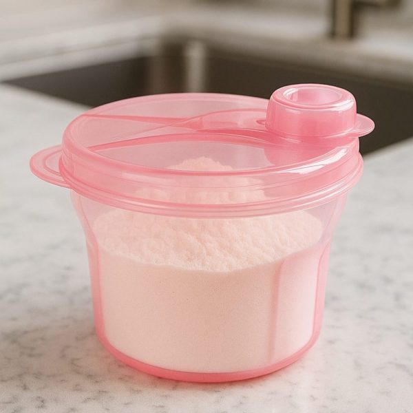 Pote para Leite em Pó Rosa - Buba
