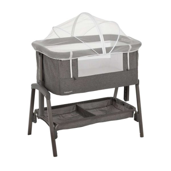 Berço Portátil Bebê Lado a Lado - Cinza