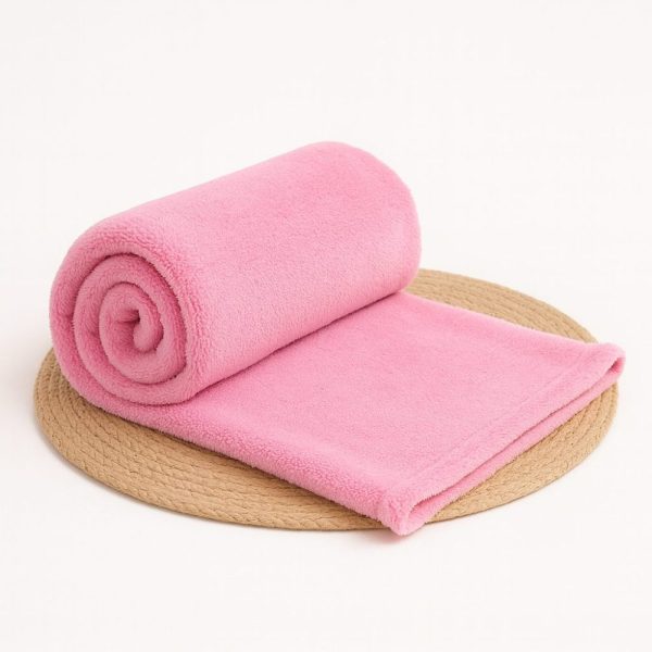 Manta Bebê Microfibra - Rosa Bebê
