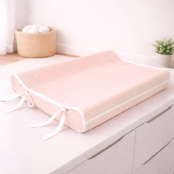 Trocador Anatômico Hug Rosa Bebê com Zíper e Capa Plástica