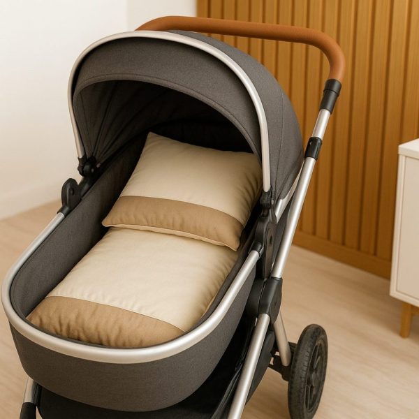 Colchonete para Carrinho Bebê - Bege
