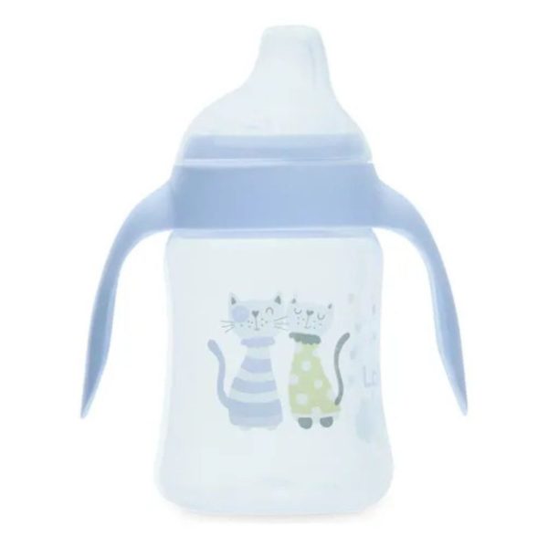 Copo de Treinamento Antivazamento 250ml - Gatinho Azul