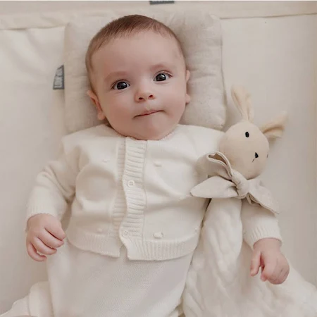 Naninha de Bebê Algodão Macio - Coelho Azul