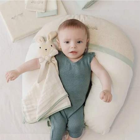 Naninha de Bebê Algodão Macio - Coelho Verde