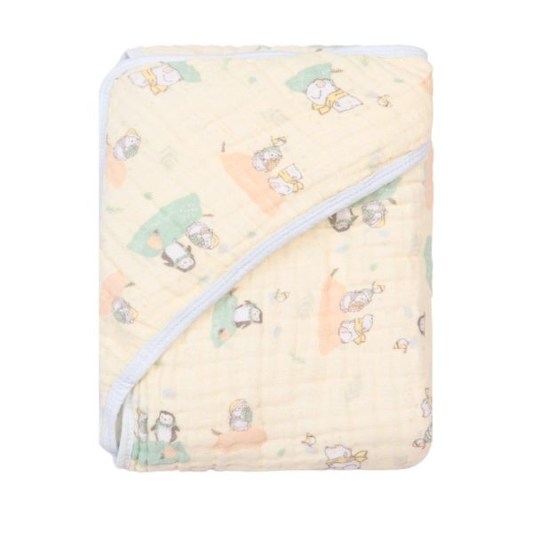 Toalha de Banho Bebê Soft 100% Algodão 80cmx80cm - Urso Polar