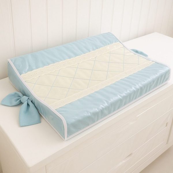Trocador de Bebê Anatômico para Cômoda - Azul com Off
