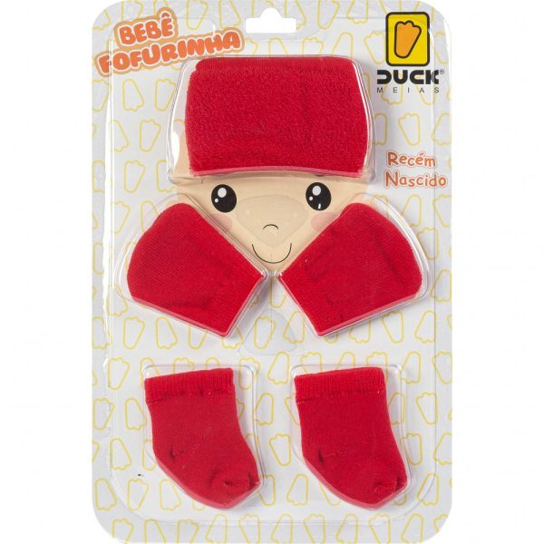 Kit Maternidade Fofurinha Recém Nascido - Vermelho