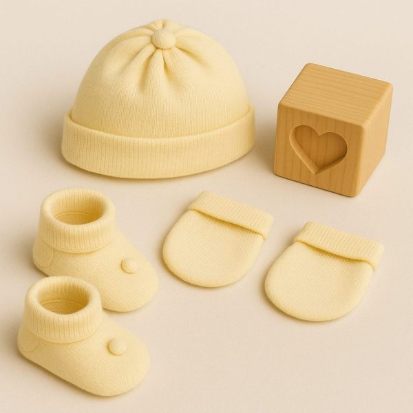 Kit Maternidade Bebê Tricot - Amarelinho