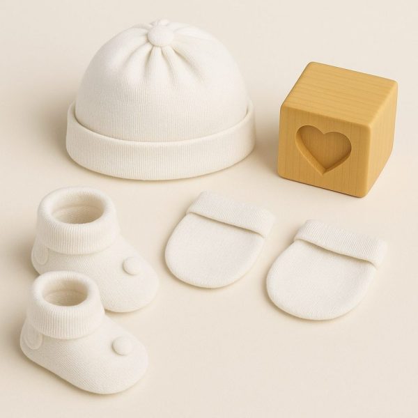 Kit Maternidade Bebê Tricot Pimpolho - Branco