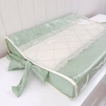 Trocador anatômico de cômoda para bebê impermeável - miguel baby verde 2
