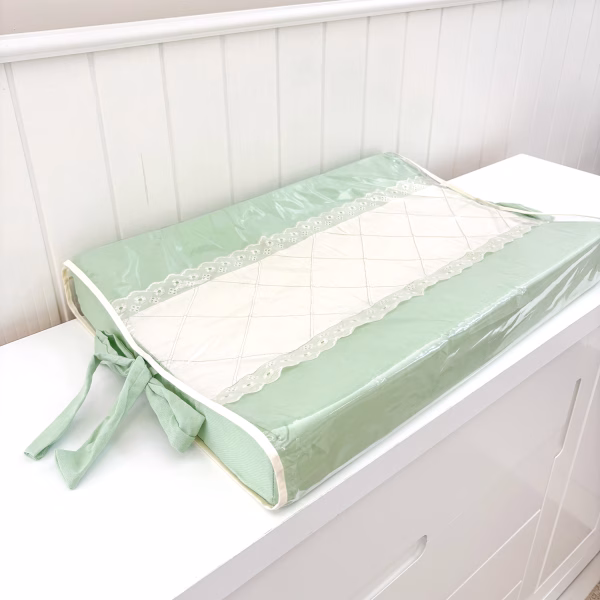 Trocador de Bebê Anatômico para Cômoda - Verde com Off