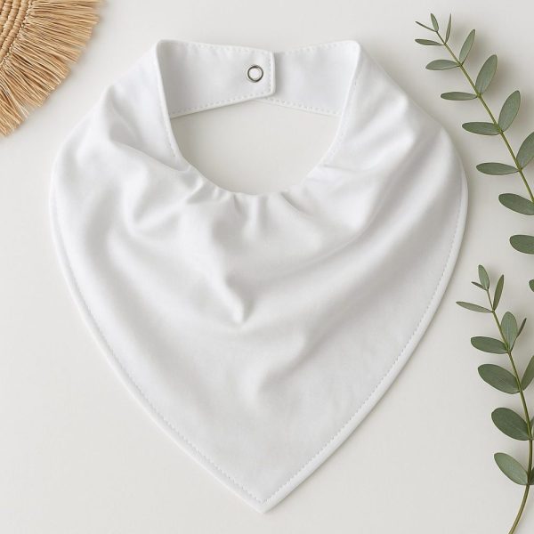 Bandana Impermeável para Bebê - Branca