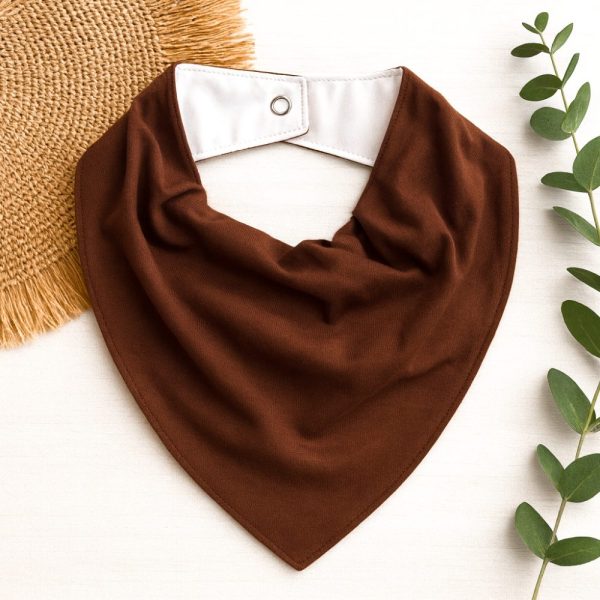 Bandana Impermeável para Bebê - Café
