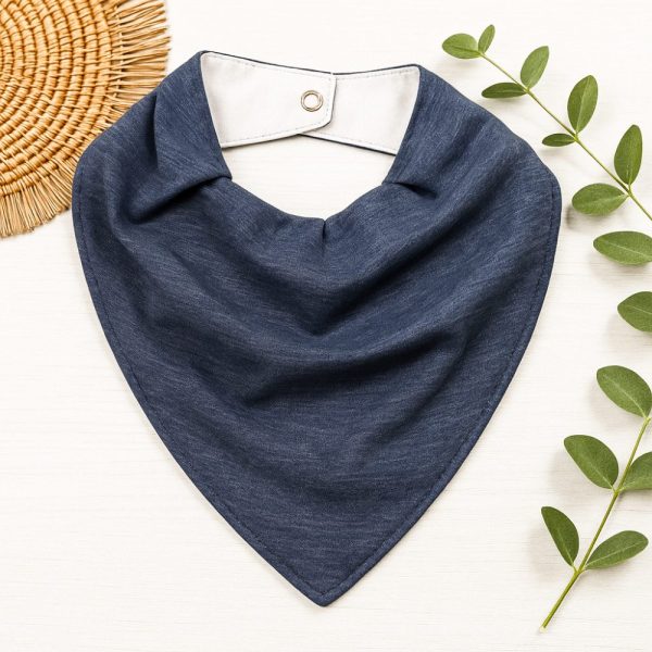 Bandana Impermeável para Bebê - Marinho Mescla