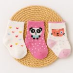 Kit 3 Pares Meia Bebê Recem Nascido - Pandinha