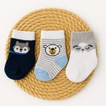 Kit 3 Pares Meia Bebê Recem Nascido - Raposinha