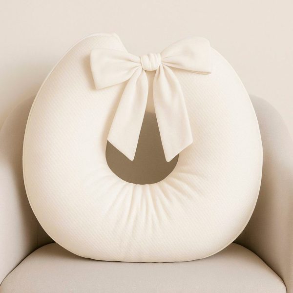 Almofada de Amamentação Com Laço - Off White