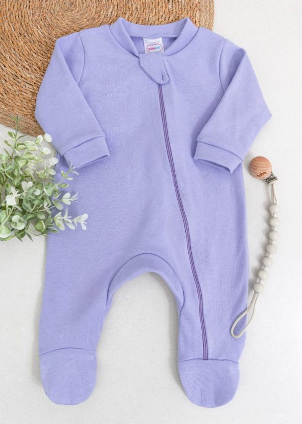 Macacão Bebê Suedine - Lilás