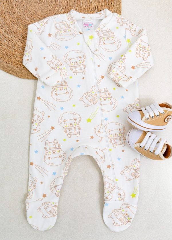 Macacão Bebê Suedine - Astronauta