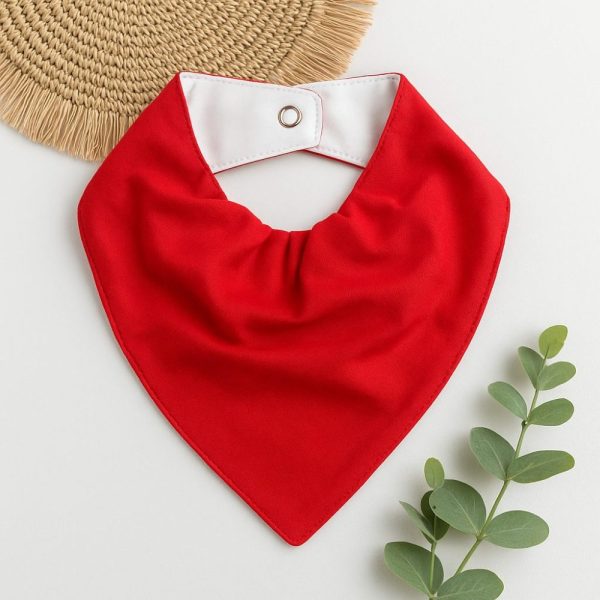Bandana Impermeável para Bebê - Vermelho