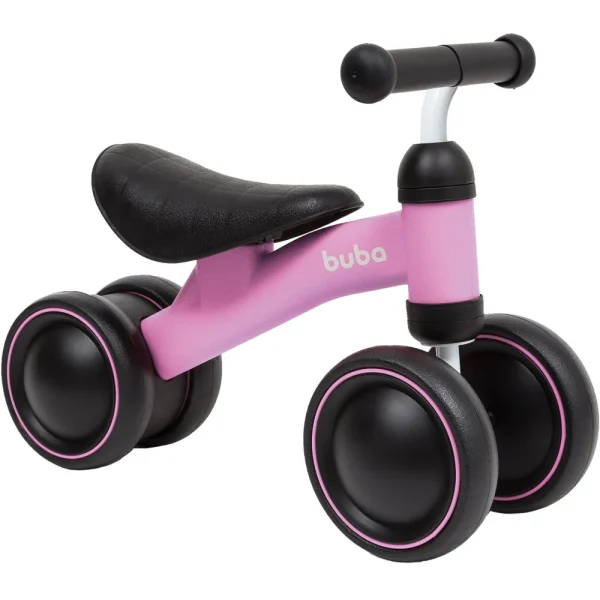 Bicicleta de Equilíbrio 4 Rodas Buba - Rosa