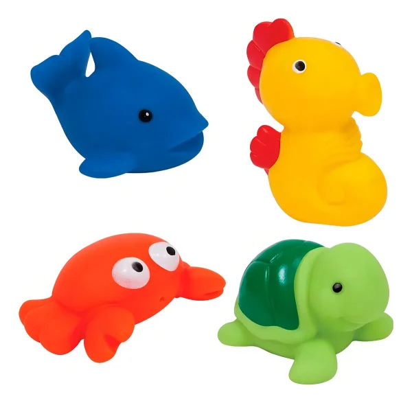 Bichinhos para Banho Buba Animais Marinhos