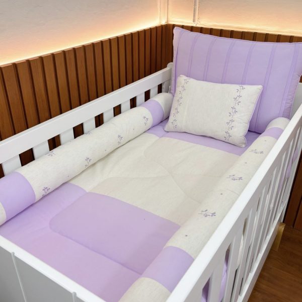 Kit Berço Luxo Padrão Americano - Lilás
