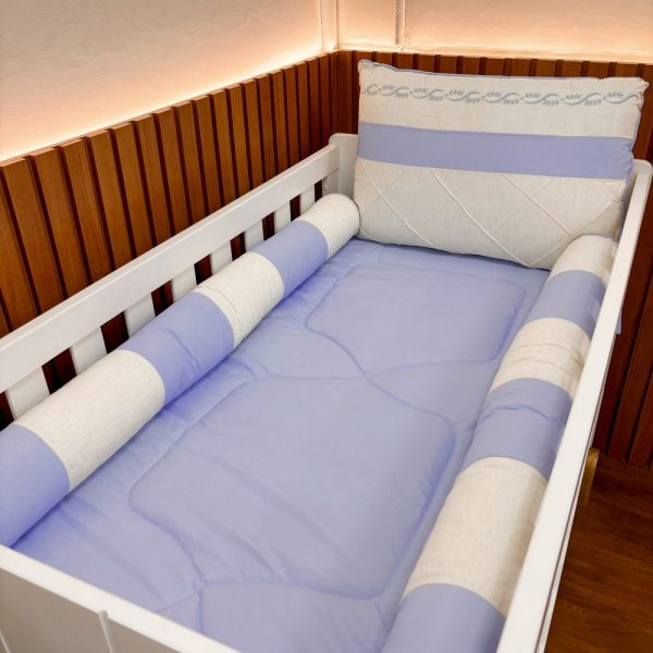 Kit Berço Luxo Padrão Americano - Azul