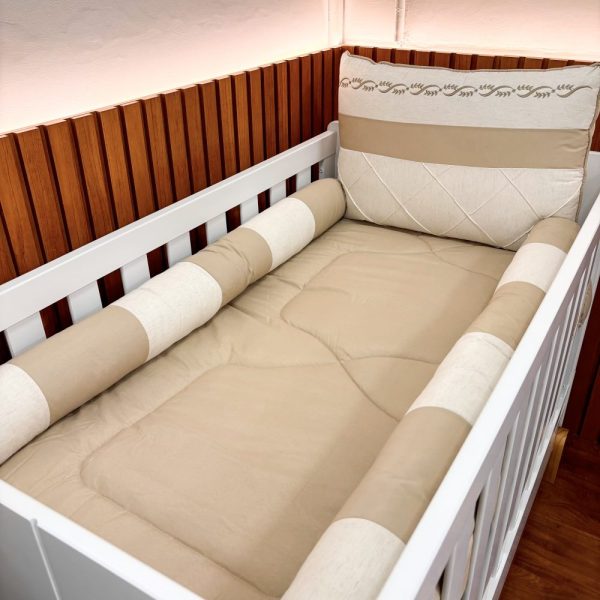 Kit Berço Luxo Padrão Americano - Bege
