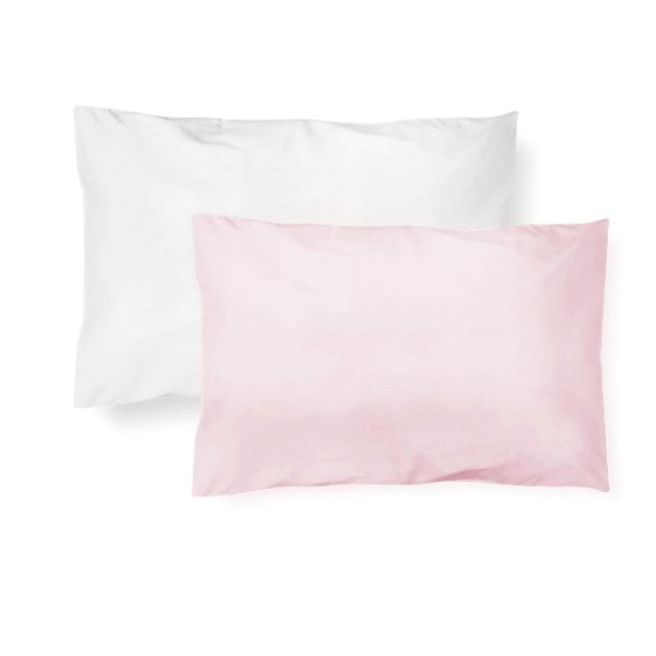 Kit de Fronha Malha 100% Algodão Rosa - Papi