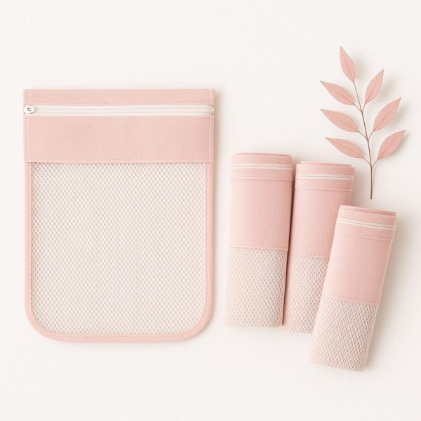 Saquinho Organizador Maternidade 4 Peças - Rosa