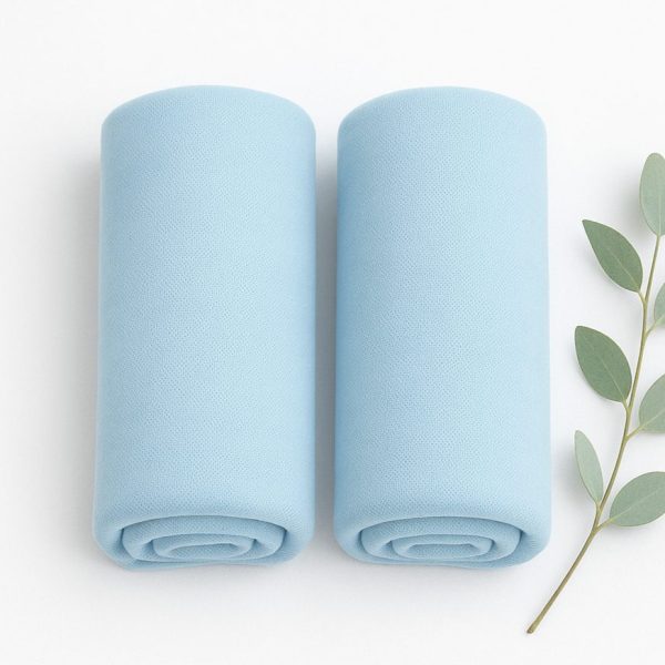 Combo 2 Lençóis de Berço Malha 100% Algodão com Elástico - Azul