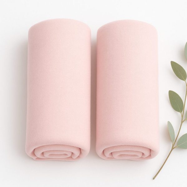 Combo 2 Lençóis de Berço Malha 100% Algodão com Elástico - Rosa