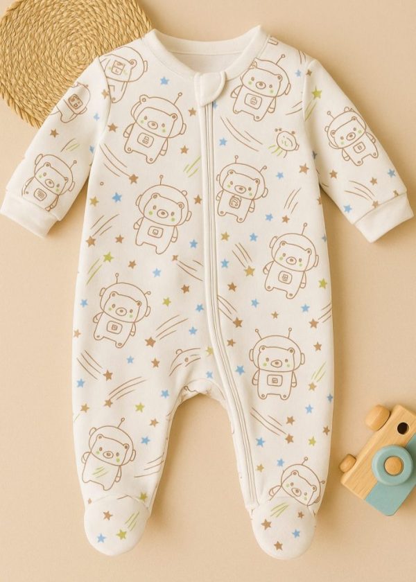 Macacão Bebê Suedine - Astronauta