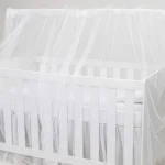 mosquiteiro para berço padrão americano de tule branco proteção contra mosquitos