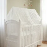 mosquiteiro para berço padrão americano de tule michelle baby branco proteção contra mosquitos