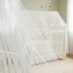 mosquiteiro para berço padrão americano de tule michelle baby branco proteção contra mosquitos 2