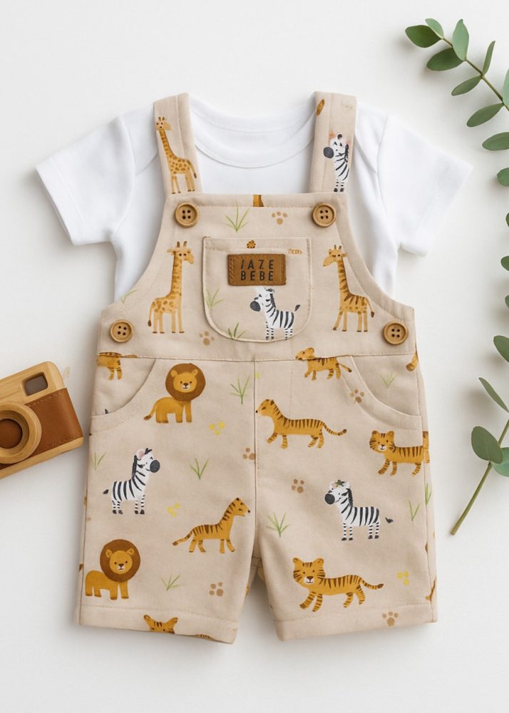 Jardineira Bege Safari