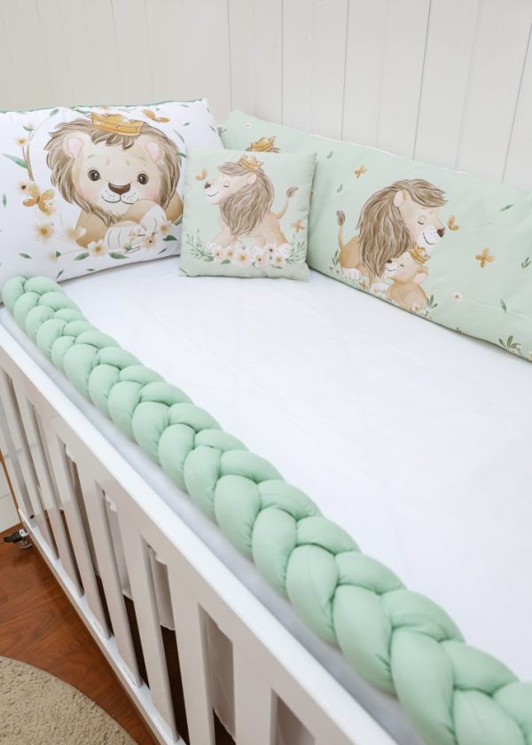 Kit Protetor de Berço 8 peças - Rei Leão