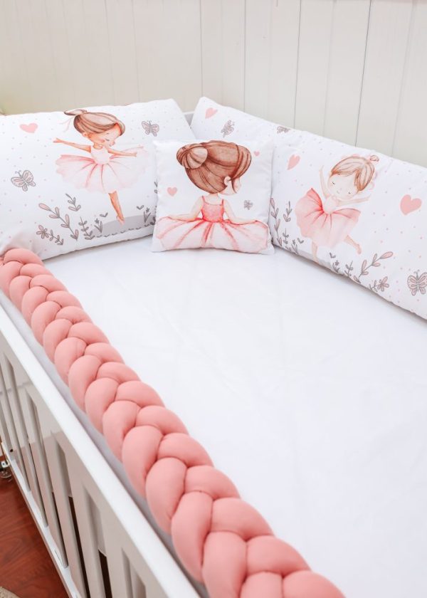 Kit Protetor de Berço 8 peças - Bailarina